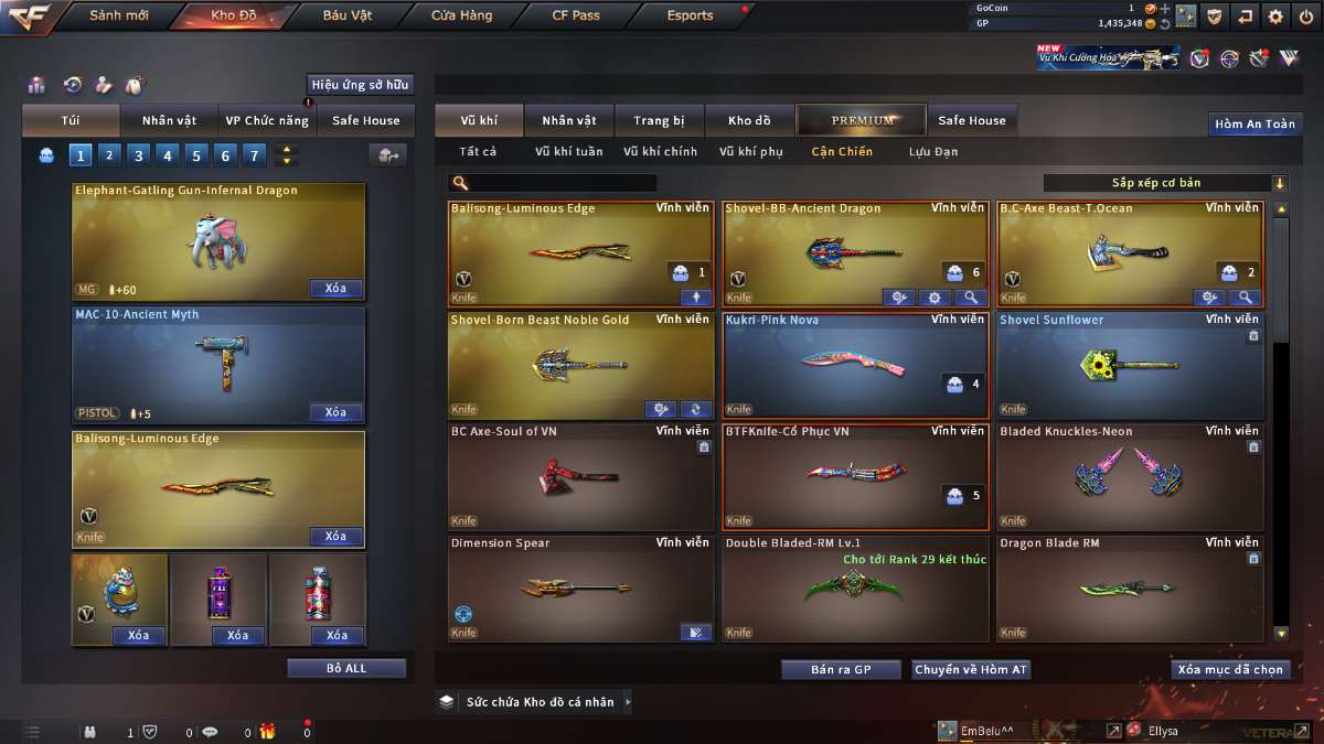 shop acc cf uy tin gia re